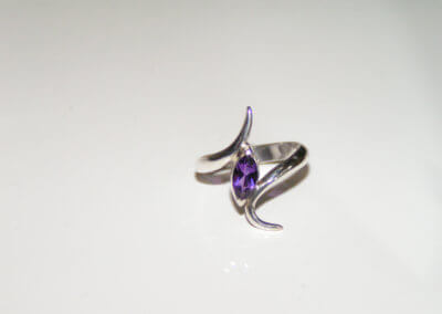 Amethyst marquise shape ring 2