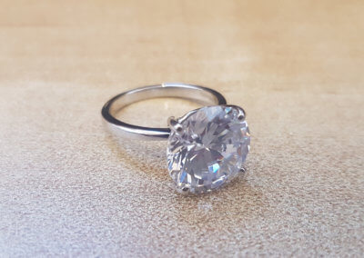 Large single stone ring