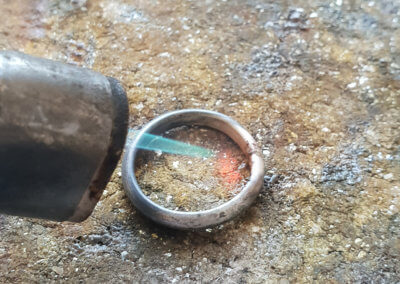 5. making shank to a ring for correct finger size